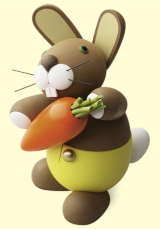 Bunny With Carrot– Large