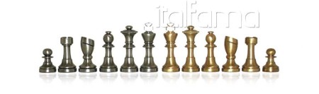 Chess Pieces -Solid Brass, Staunton Piccolo
