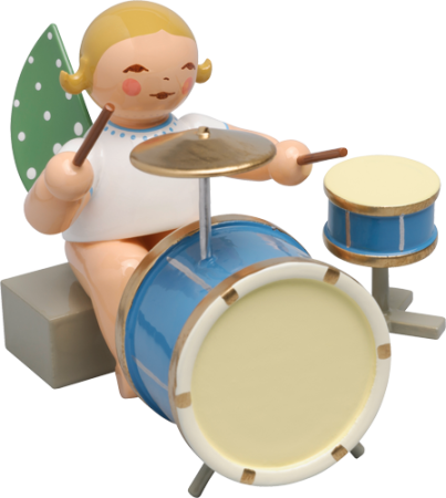 Angel With 2 Piece Percussion