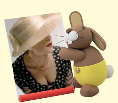 Bunny With Photo Holder – Large