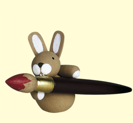 Bunny With Paint Brush