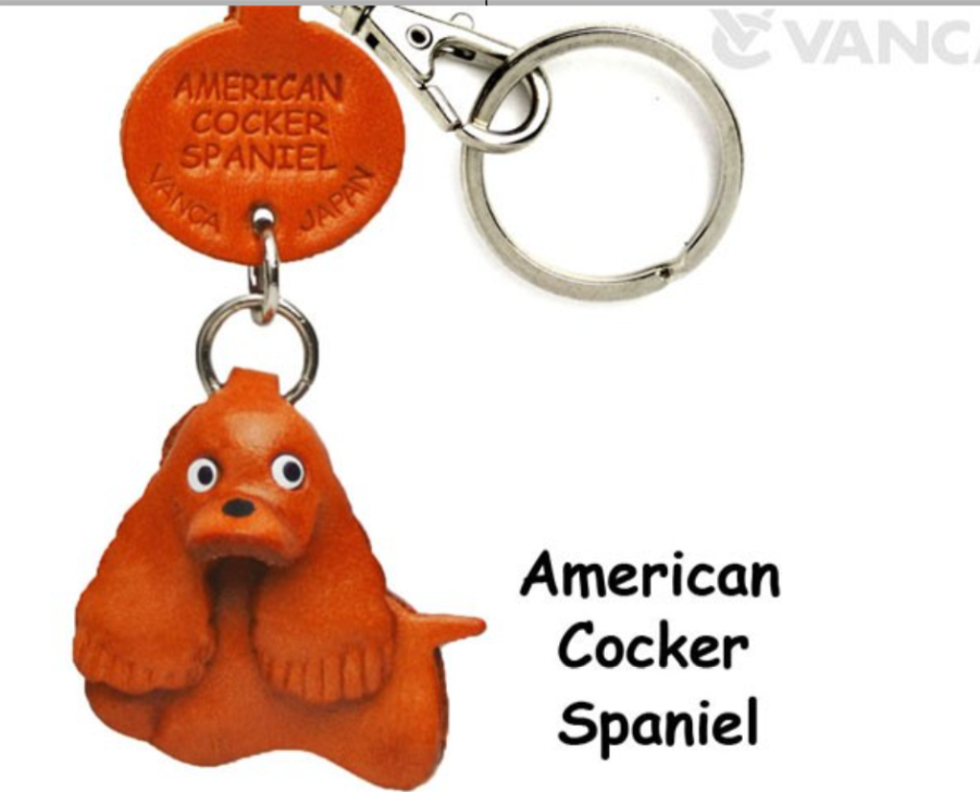 Leather Key Chain – American Cocker Spaniel