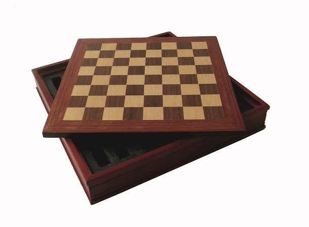 Chess Board – Wood; Hand Inlaid