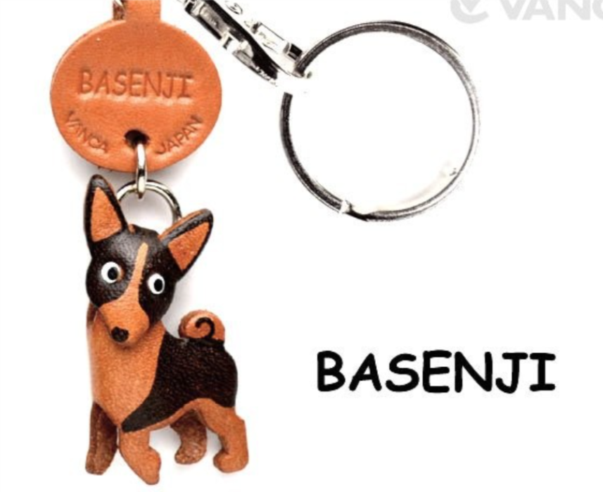 Leather Key Chain – Basenji