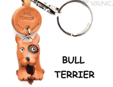 Leather Key Chain – Bull Terrier