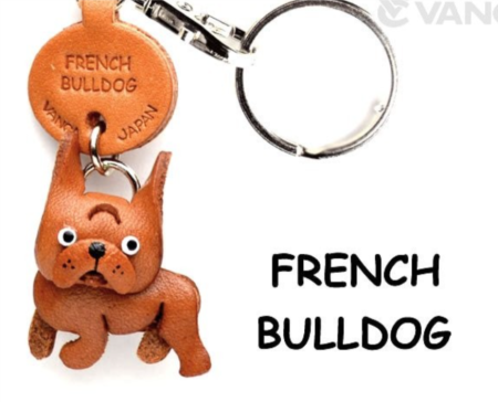 Leather Key Chain – French Bulldog