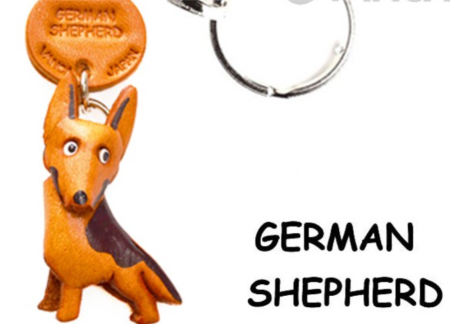 Leather Key Chain – German Shepherd