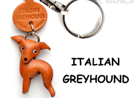 Leather Key Chain – Italian Greyhound