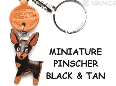 Leather Key Chain – Minature Pinscher