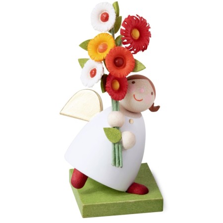 Angel With Flowers