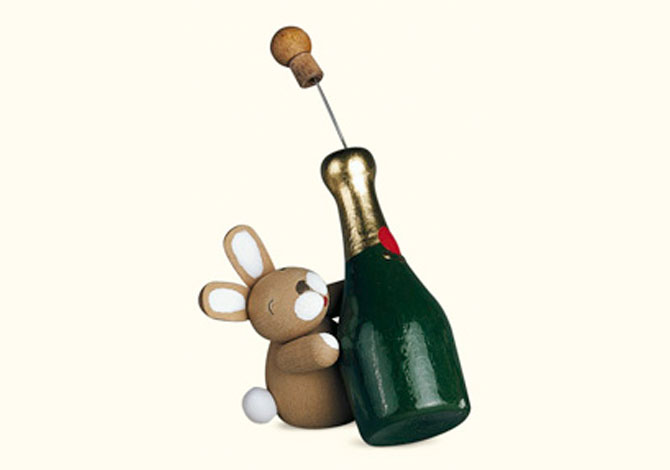 Bunny With Champagne