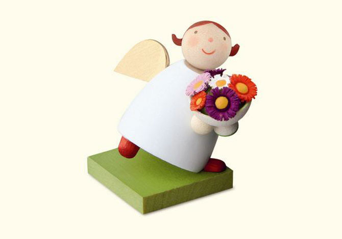 Angel With Flower Bouquet