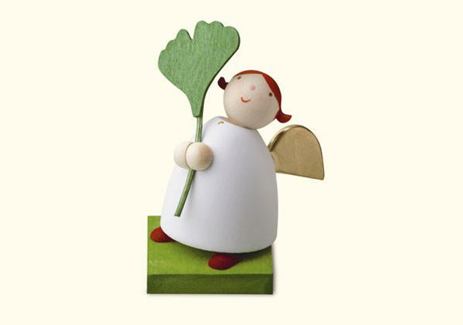 Angel With Ginko Leaf