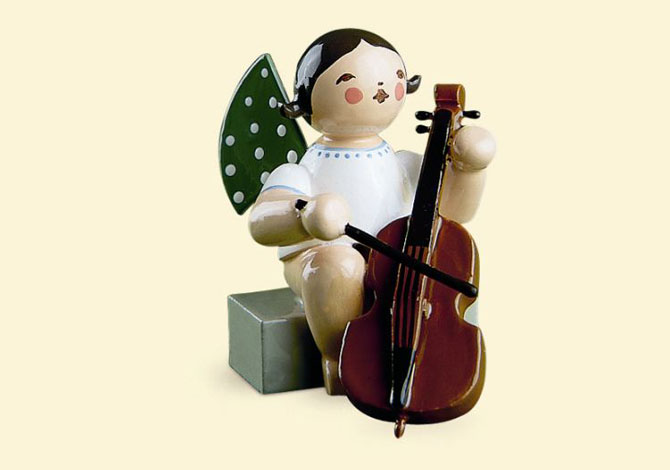 Angel With Cello – Sitting
