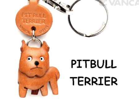 Leather Key Chain – Pitbull Terrier