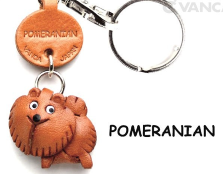 Leather Key Chain – Pomeranian