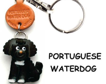 Leather Key Chain – Portuguese Waterdog