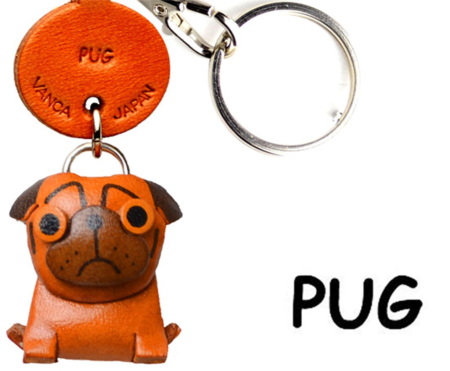 Leather Key Chain – Pug