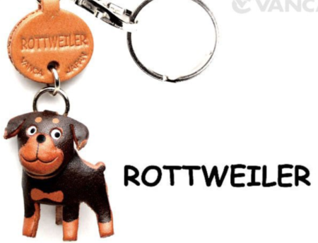 Leather Key Chain – Rottweiler