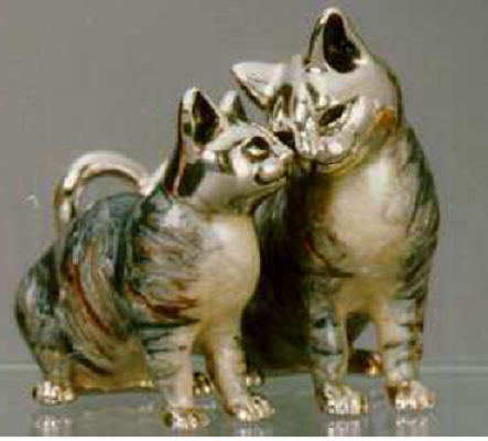 Silver Cat Couple