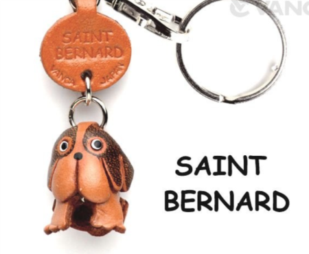 Leather Key Chain – St. Bernard