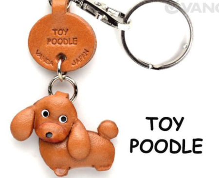 Leather Key Chain – Toy Poodle