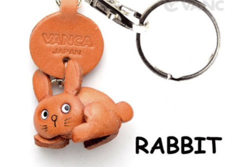 Leather Key Chain – Rabbit