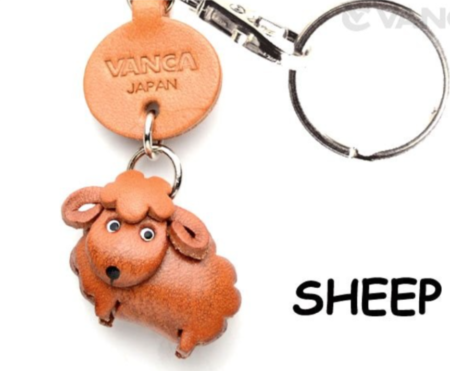 Leather Key Chain – Sheep