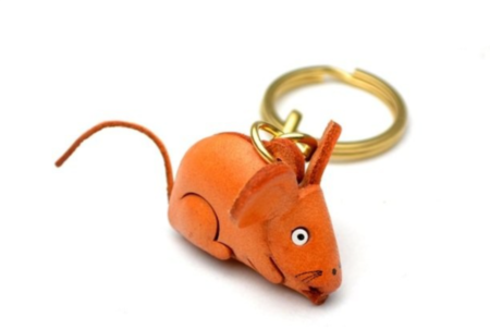 Leather Key Chain – Rat