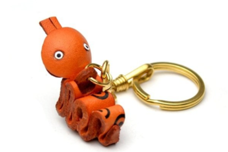 Leather Key Chain – Snake