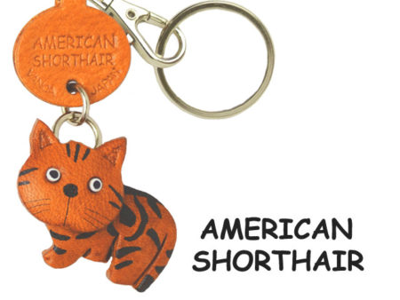 Leather Key Chain – American Short Hair