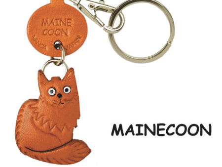 Leather Key Chain – Maine Coon