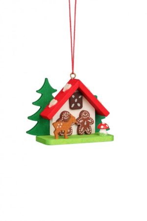 Ginger Bread House With Fawn Ornament