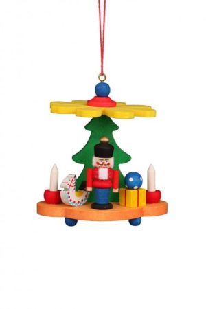 Pyramid With Nutcracker Ornament