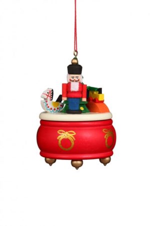 Music Box With Nutcracker Ornament