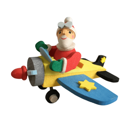 Santa Claus In The Plane Ornament