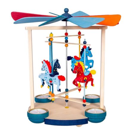 Pyramid – Carousel With Colored Horses