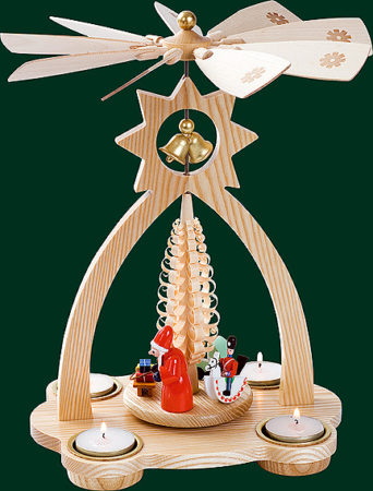 Pyramid – Bell Shaped – Santa With Gifts