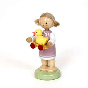 Girl With Toy Duck