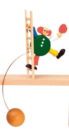Clown Acrobat On Ladder