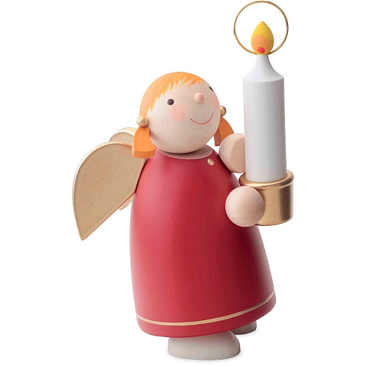 Angel With Candle – Red