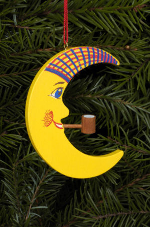 Moon With Pipe Ornament